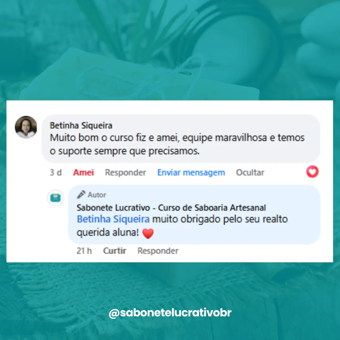 melhor curso de saboaria artesanal